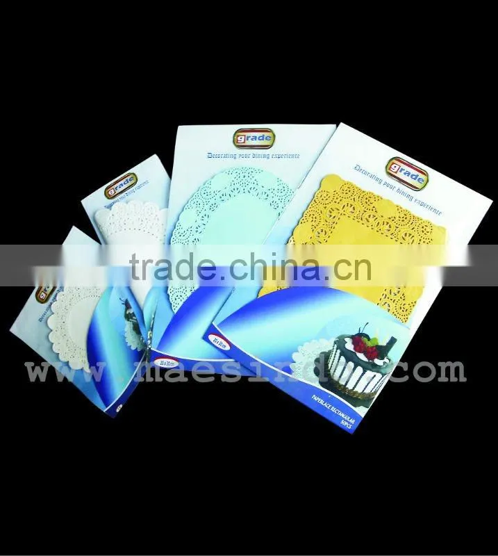 15 x 30 cm White Rectangular Paper Doyley