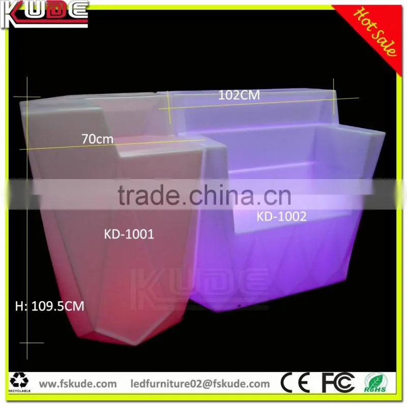 16 colors light illuminated led mobile bar counter for event