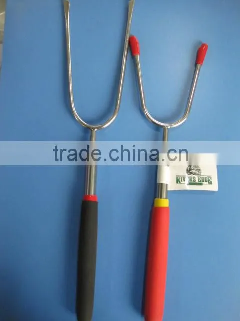 Retractable Non-slip handle Hot Dog & BBQ Fork