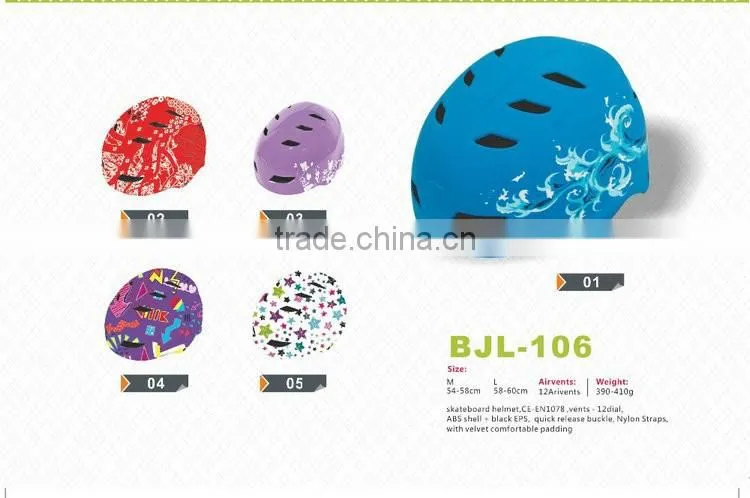 Traditional Multiple color EPS Sports Helmet for Skateboard