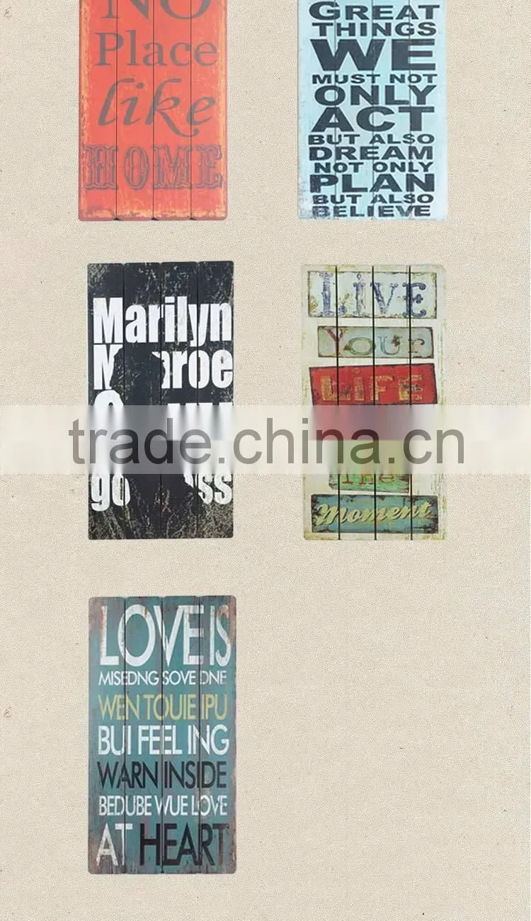 Wooden Wall Plaque Painting