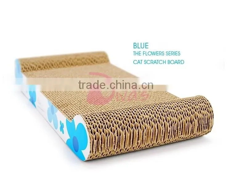 Eco-friendly Cat Toys Corrugated Paper Board Sunflower Cat Scratch Board