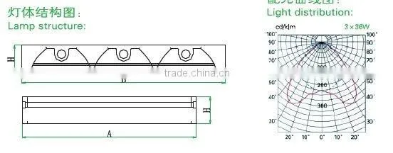 T8 ceiling light fixture