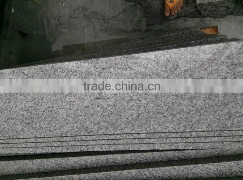 Grey granite stair