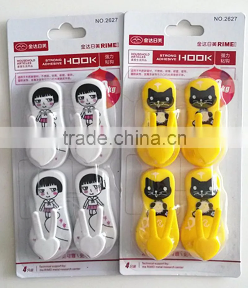Rimei cute power cartoon adhesive wall hanger hook