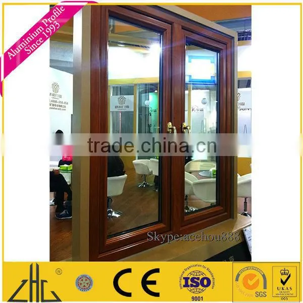 WOW!!!powder coated wood finish window and door aluminum profile,decoration,fence,wooden grain color samples 2013 hot sale