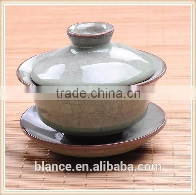 crackled glaze gaiwan in different color wholesale