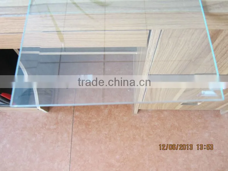 beveled edge tempered glass/flat edge / building glass