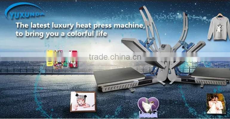 Yuxunda HBS405 magnetic open and slide Manual t shirt printing machine heat press machine