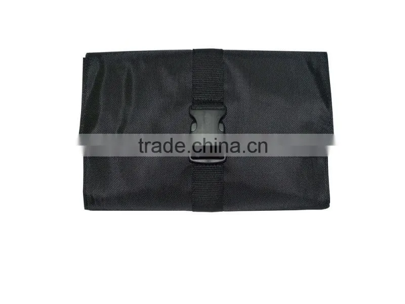 2016 new promotion folded mesh travel polyester wash bag toiletry bag for unisex.