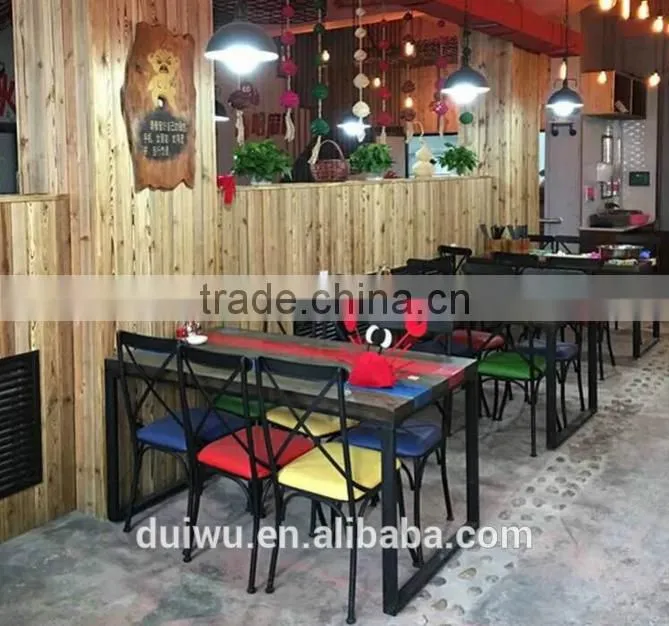 Wholesale high quality wood furniture chinese restaurant hot pot table