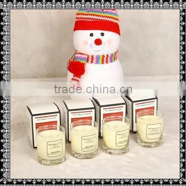 Luxury Scented Soy Wax Candle Set in Glass Jar