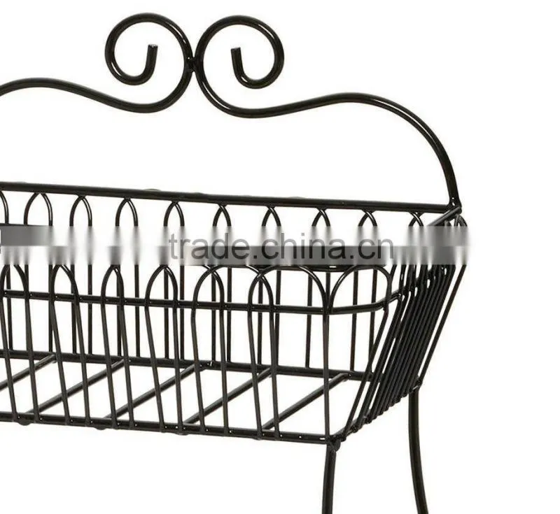 Icegreen Kitchen Use 2-tier Iron Wire Basket for Storage