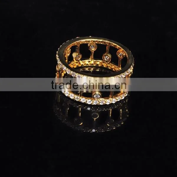 Wholesale pure gold jewelry bezel cups ring export artificial jewelry ring