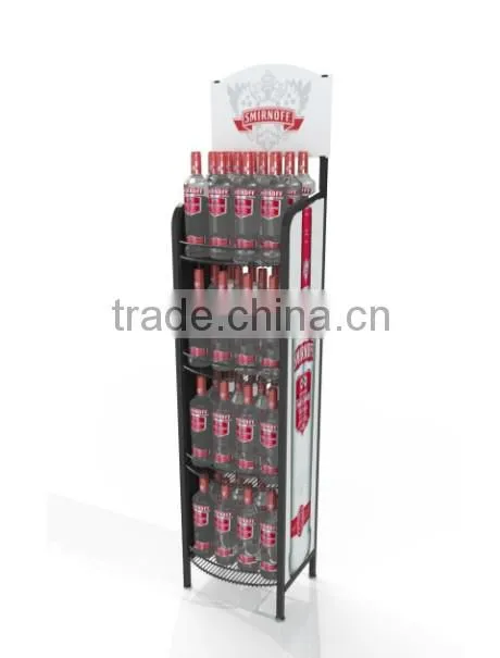 modular metal gallon water bottle display rack HSX-3494