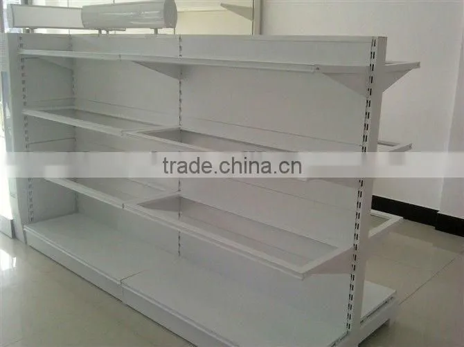 OEM ODM single side net back supermarket display shelf and rack