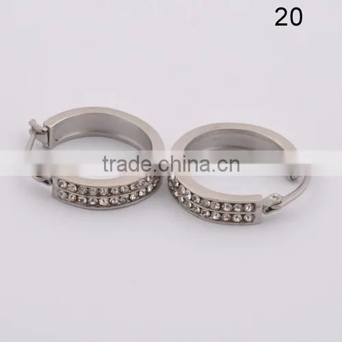 Stainless Steel Fashion Round Crystal Earring For Women(BE10650)