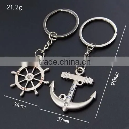 Promotional Korea Boat Anchor Metal Keyrings
