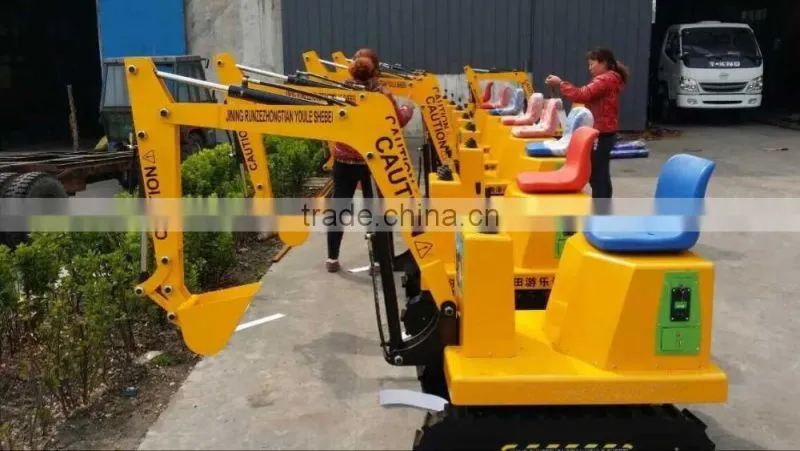 Kids ride on excavator,Amusement park ride mini kids electric excavator for sale