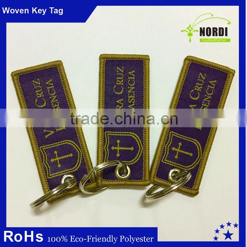 customized christmas gift embroidered keychain for multiple keys