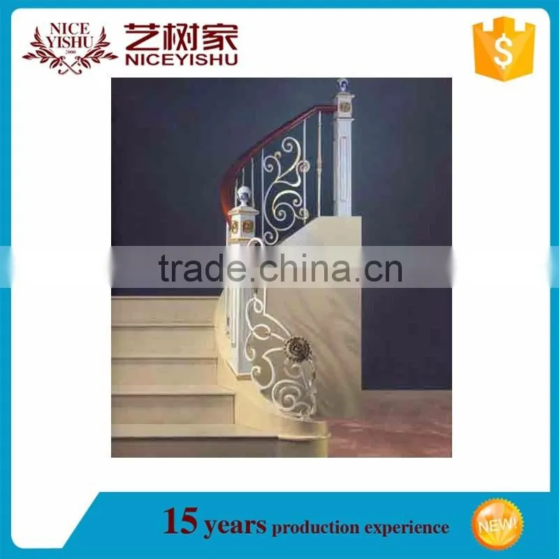 wrought iron stair handrail / stainless steel handrail bracket for sale