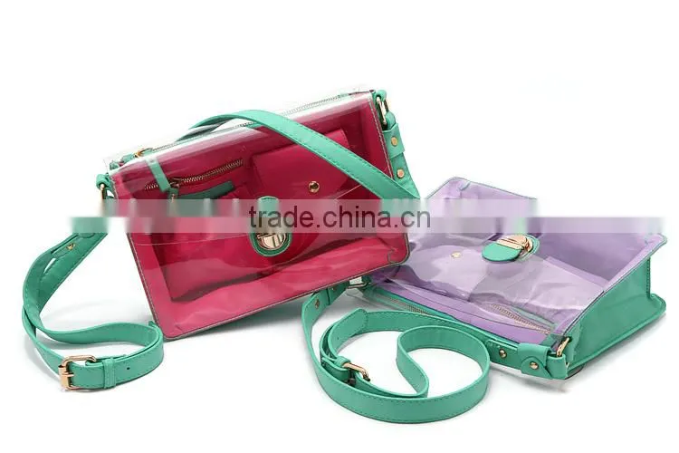 handbag designer clear plastic handbag fashion