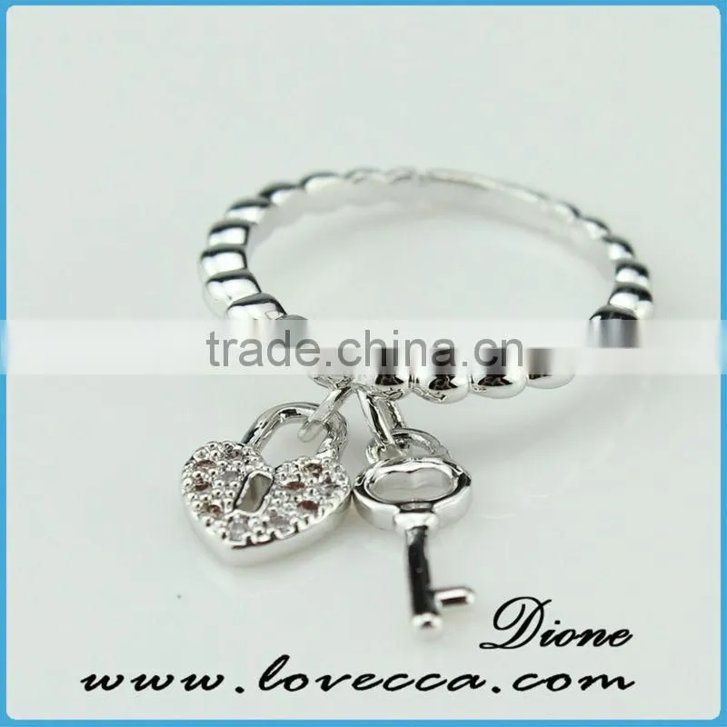 Wholesale women beautiful 925 solid band jewelry charms dubai design silver ring