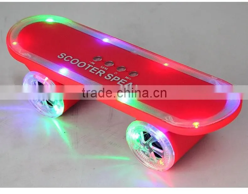Colorful LED light bluetooth speaker with TF USB player FM radio mini portable scooter bluetooth speaker