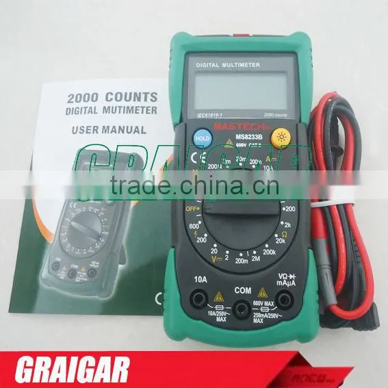 Mastech MS8233B Digital Multimeter AC Voltage Detector