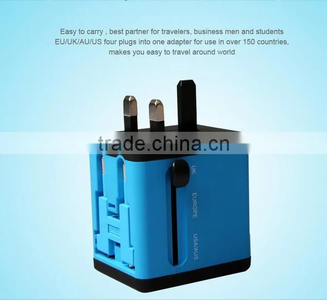 Promotional International power travel adaptor with usb port Electric travel adapter