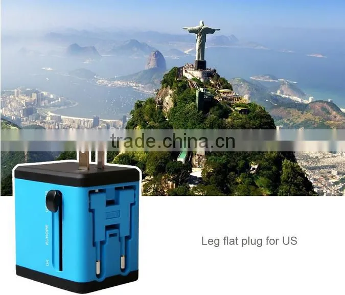 Promotional International power travel adaptor with usb port Electric travel adapter