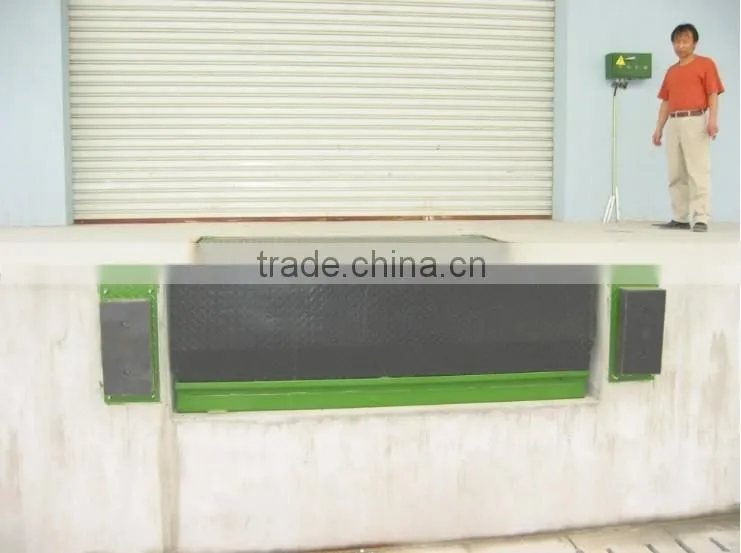 Stationary hydraulic yard ramp