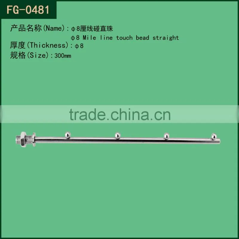 Heavy duty Chrome Round display shelf hook