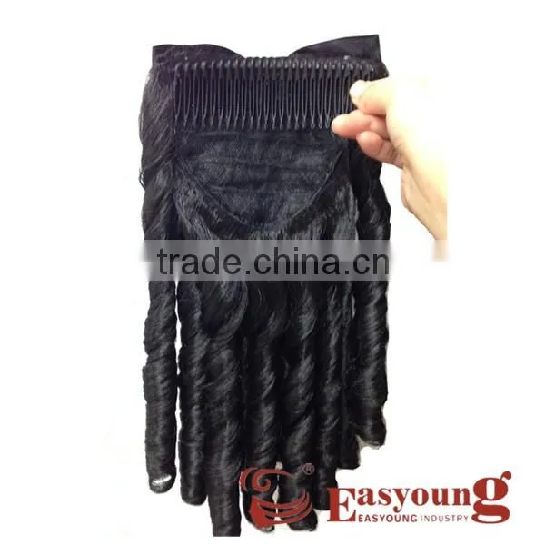 Wedding hair accessories, synthetic curly comb hair attachments