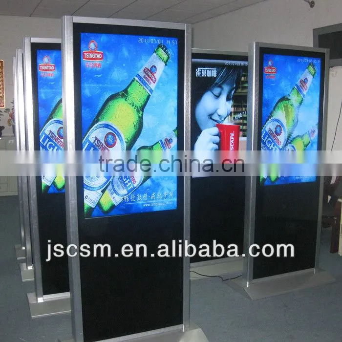 cheap 15/19/22/26/32/42/55 inch digital advertising network player with HD good resolution, optional wifi