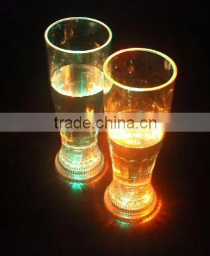 plastic led flashing glass, LED Lighted Cola Glass for wedding decoration