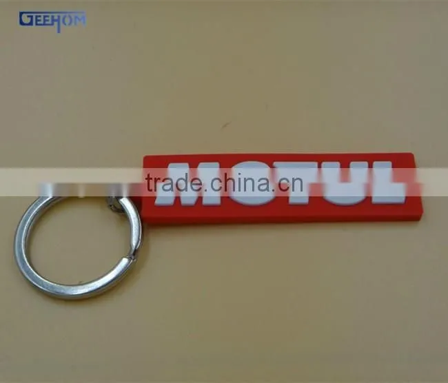 soft pvc promotional keychain with letters