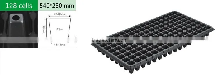 128 cells plastic flower seed tray