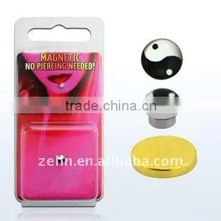 fake magnetic labret studs ear ring body piercing jewelry