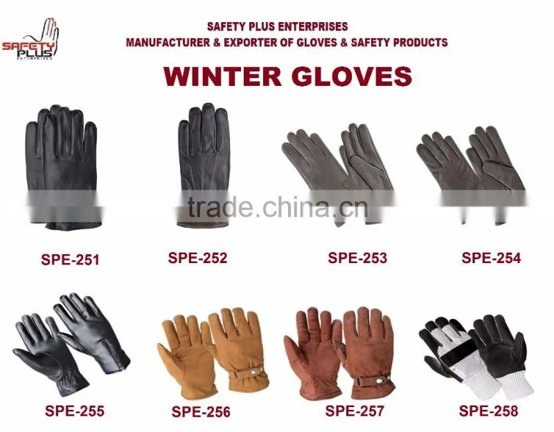 Leather Winter Gloves