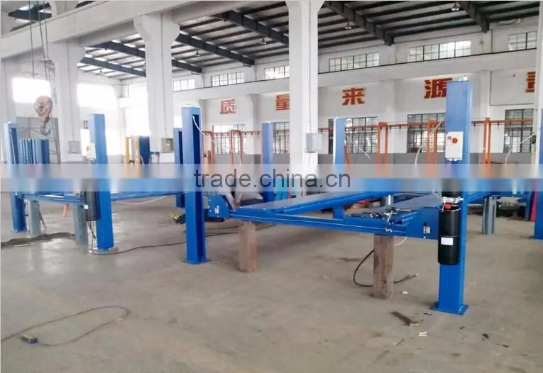 car lift 4 post for tire repair