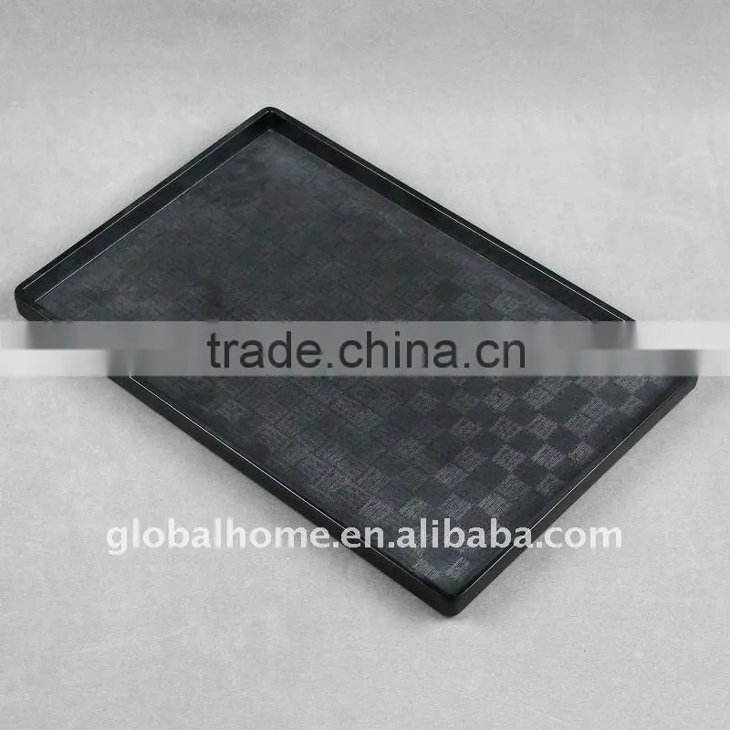 Black Melamine Anti-slip Tray