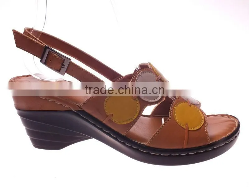 Ladies new fashionable sandals with low heel comfortable sole