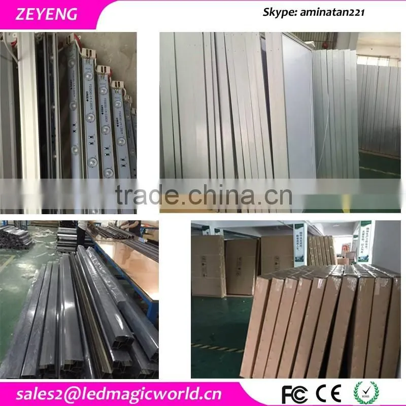 modern style led advertising frameless mobile store display diy frontlit fabric banner