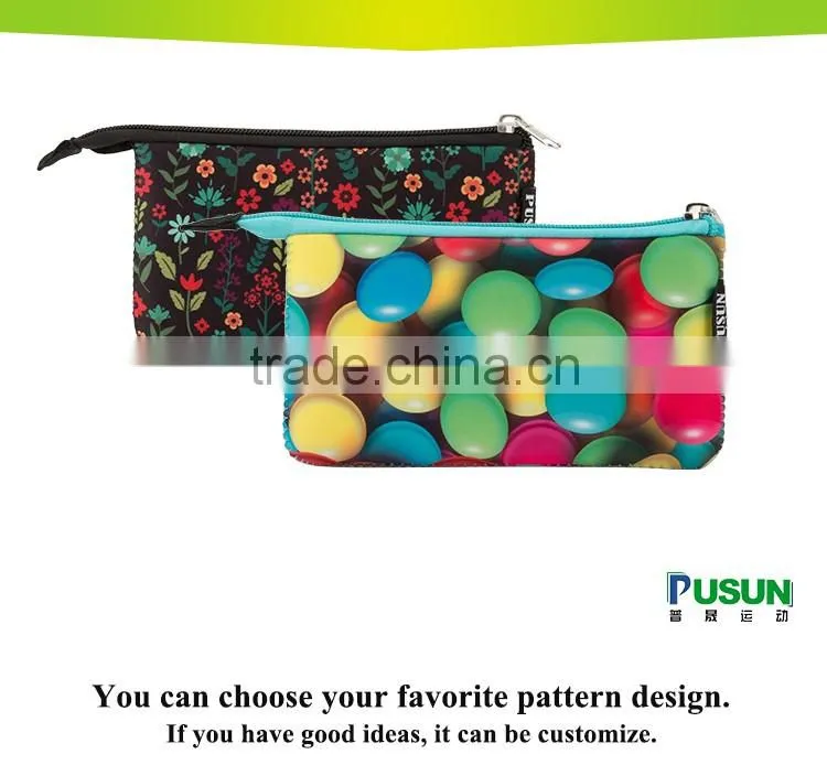 promotion fashion purple customized pencil case