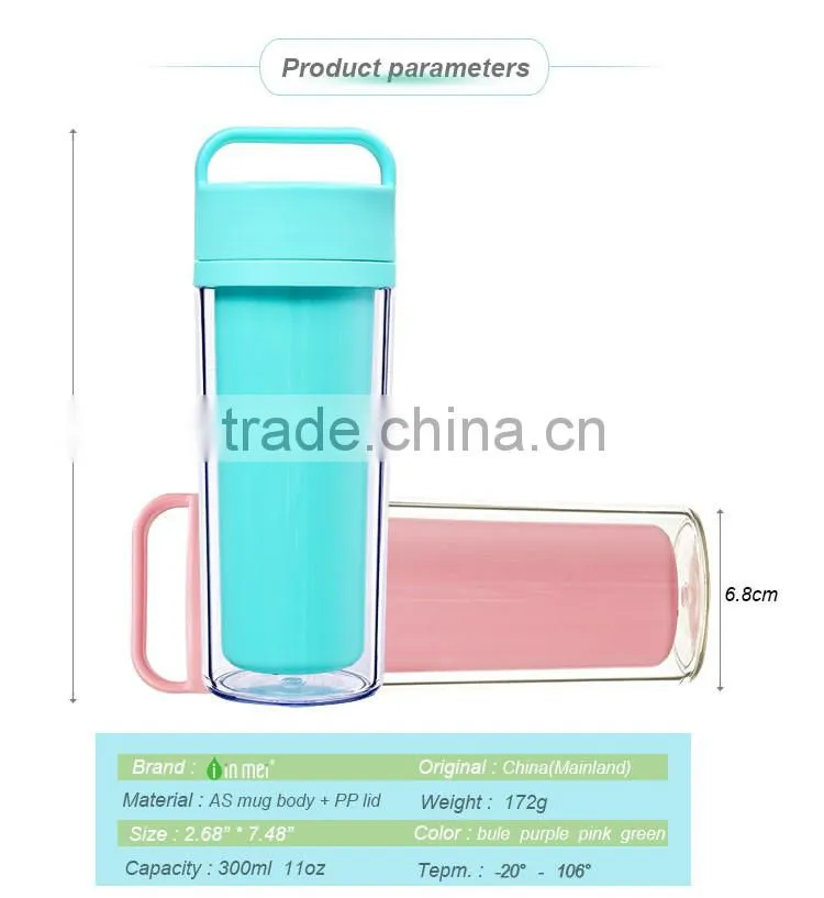 bar shot refillable water bottles custom water jugs coffee cup plastic
