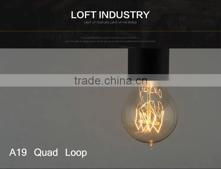 40W E26 110V 220V Vintage Edison Bulb Light A60 B22 E27 Carbon Filament Edison Bulbs