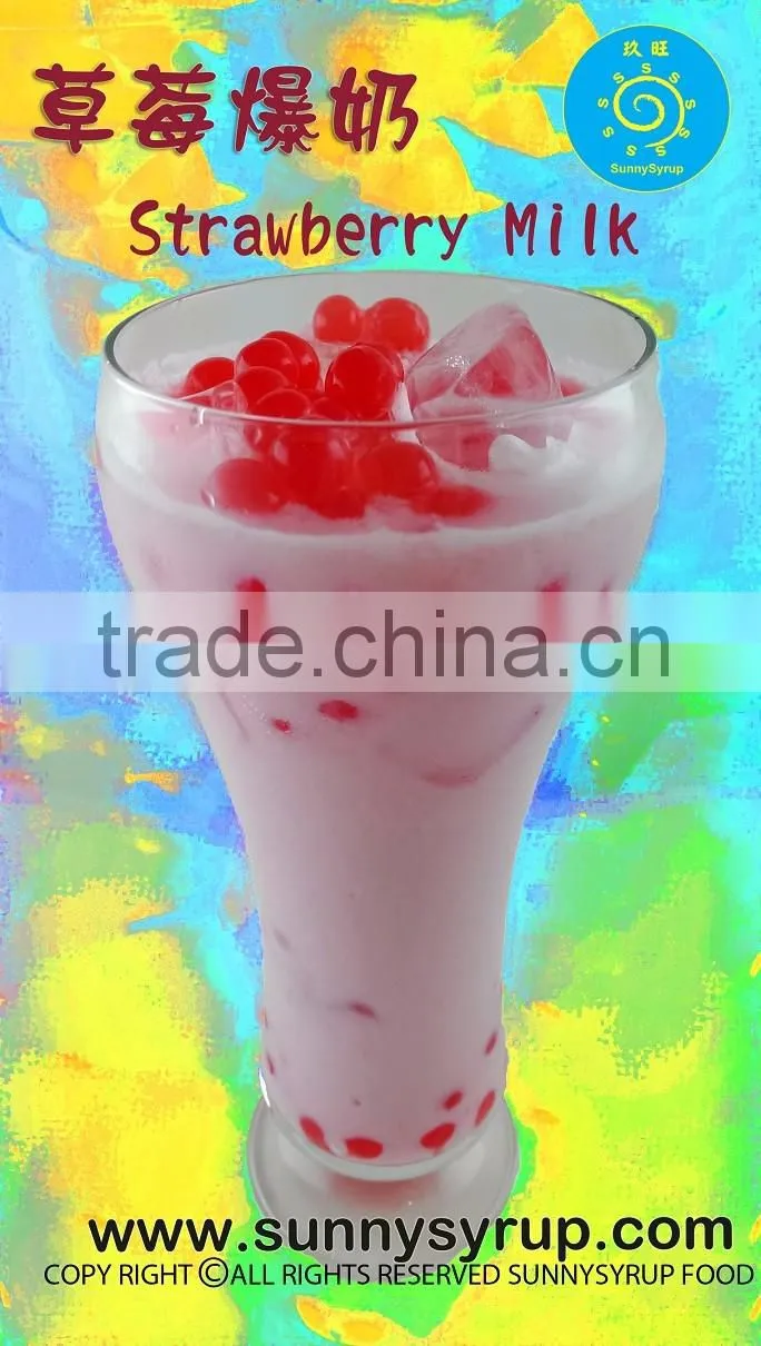 Microwave Tapioca Pearl CHOFE Strawberry flavor 2016 new technology