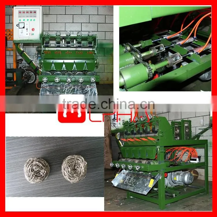 Scourer machine/ machine stainless steel scourer/ mesh scourer machine