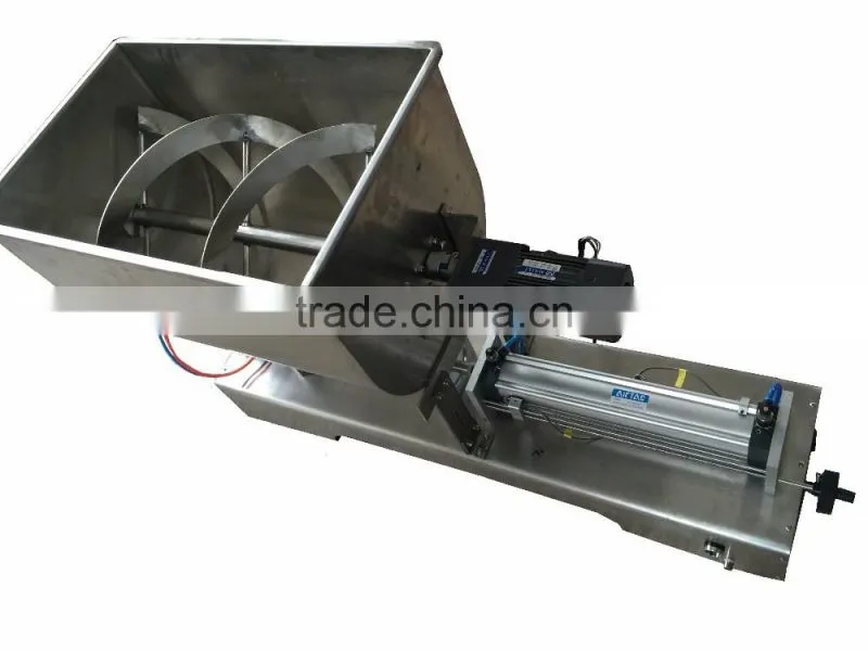 100L volume Big hopper with mixer Chilli sauce filling machine